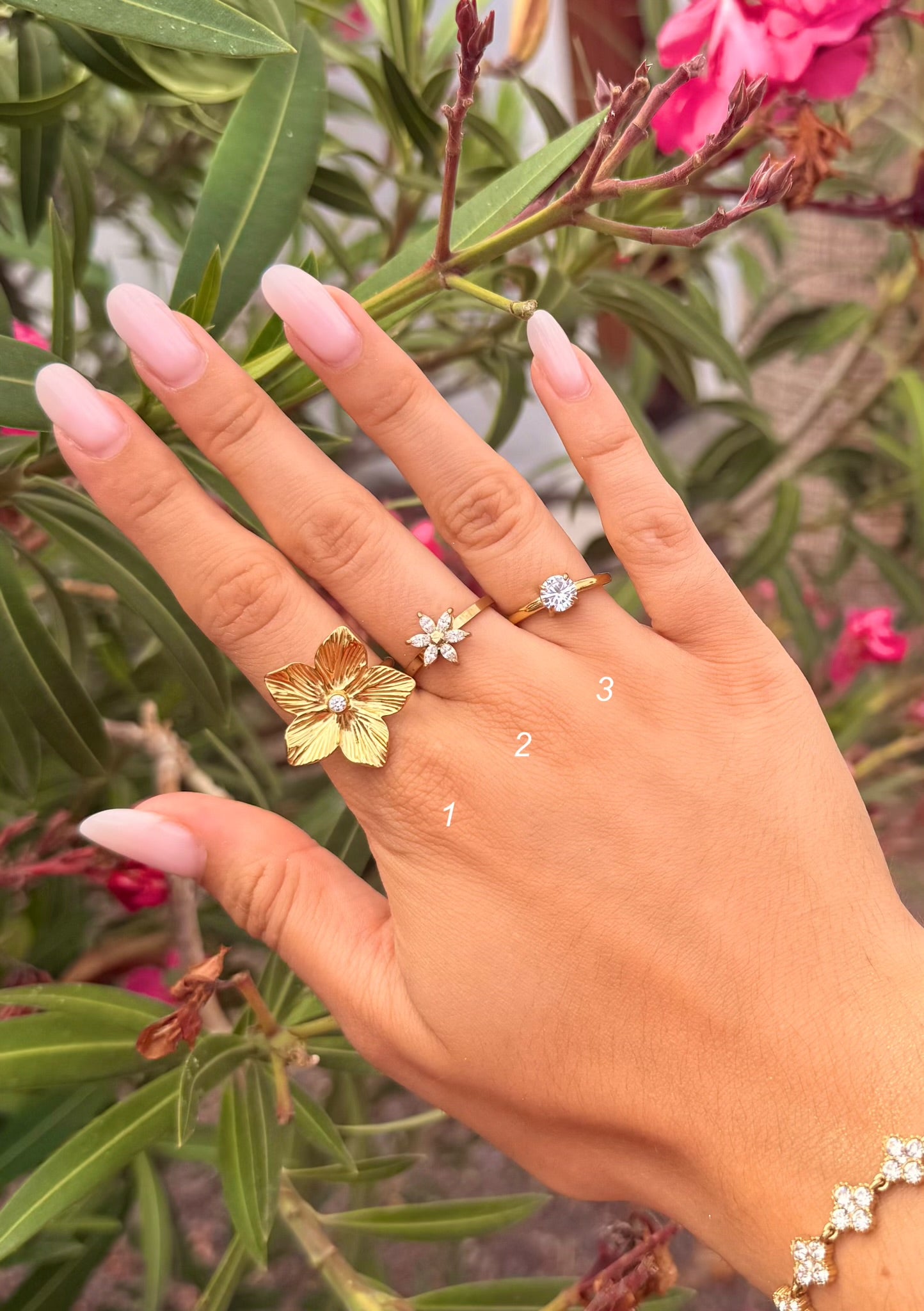 Bagues : Flower - Ombeline - Inaya