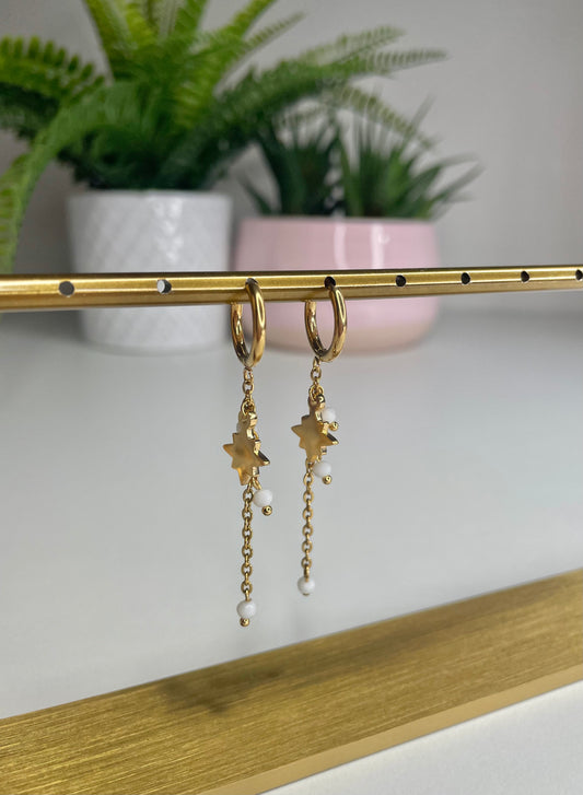 Boucles d’oreilles « Hortensia »